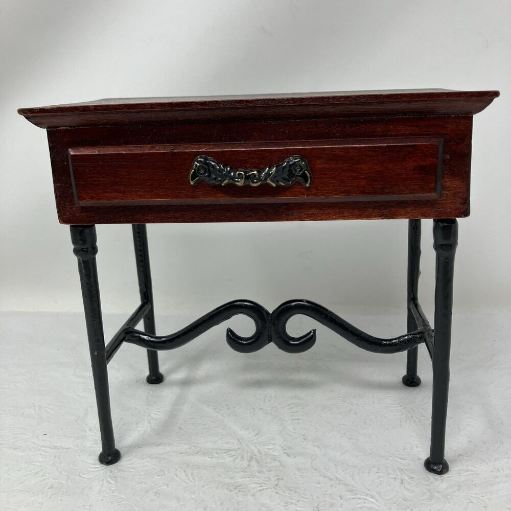 American Heirloom Collection Doll House Hall Table w Single Drawer 1:6 Wood